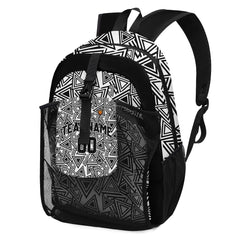 Customize Black White Backpacks Featuring Personalized Names, Numbers and Logos