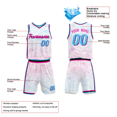 Custom White Basketball Jersey for man women uniform Suit Kids Adults Personalized Jersey