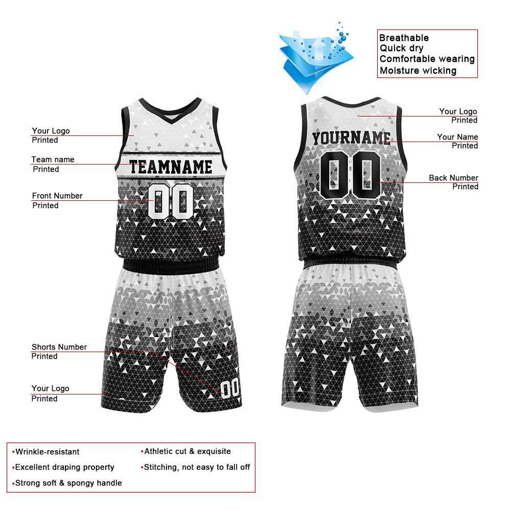 Custom Black Basketball Jersey for man women uniform Suit Kids Adults Personalized Jersey