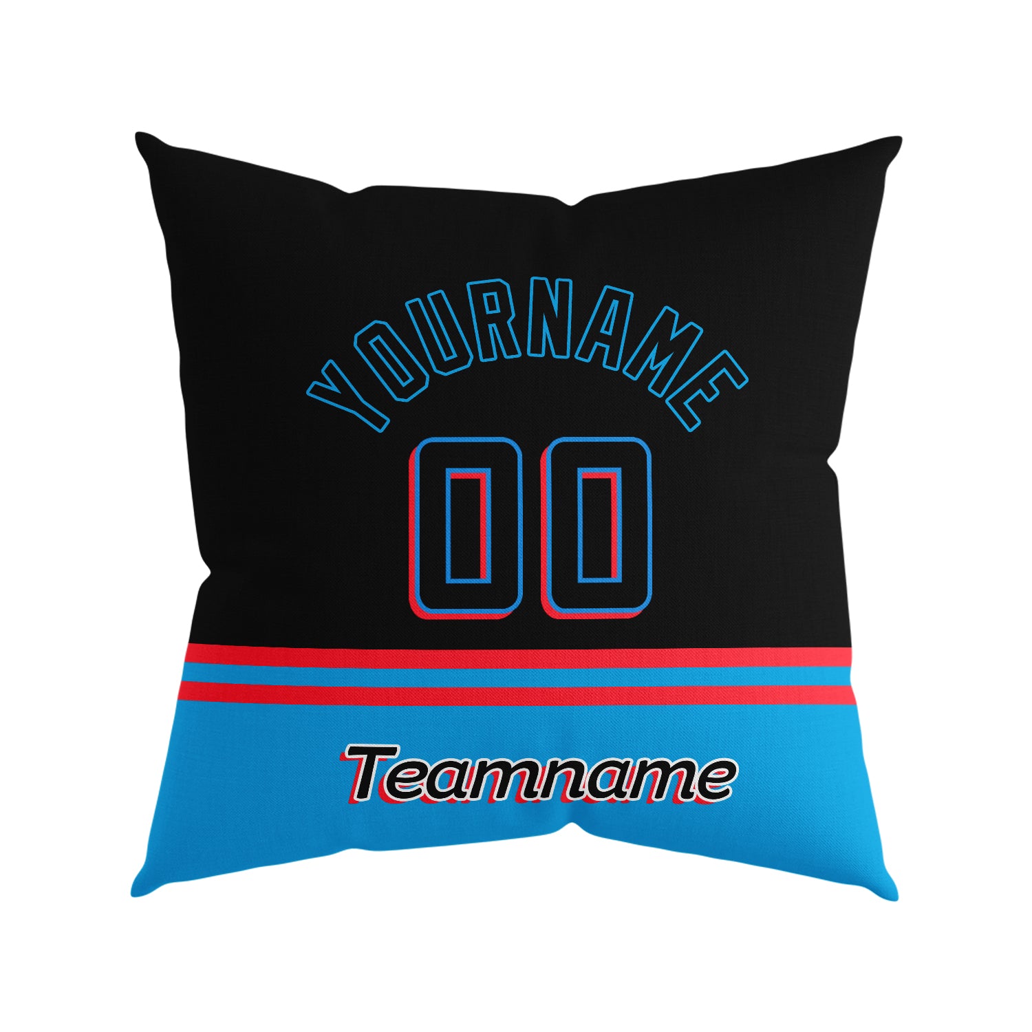 Custom Baseball Throw Pillow for Men Women Boy Gift Printed Your Personalized Name Number Miami