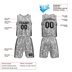 Custom Gray Basketball Jersey for man women uniform Suit Kids Adults Personalized Jersey