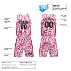 Custom Pink Basketball Jersey for man women uniform Suit Kids Adults Personalized Jersey