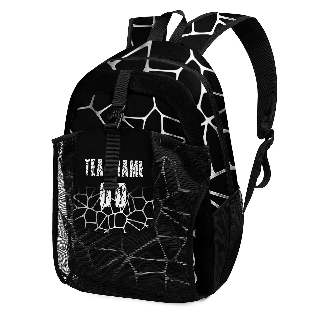Customize Red White Backpacks Featuring Personalized Names, Numbers and Logos