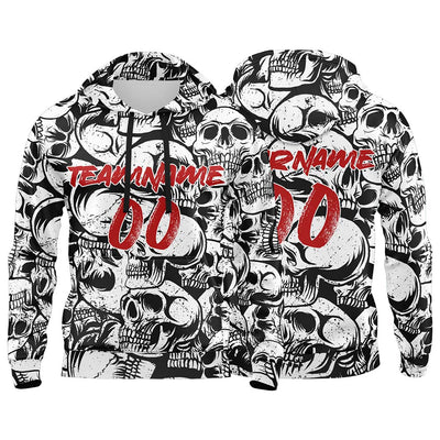 Custom Sweatshirt Hoodie For Man Woman Girl Boy Print Your Logo Name Number Black&White