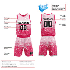 Custom Pink Basketball Jersey for man women uniform Suit Kids Adults Personalized Jersey