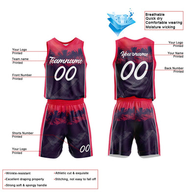 Custom Sunset Coast Basketball Jersey for man women uniform Suit Kids Adults Personalized Jersey