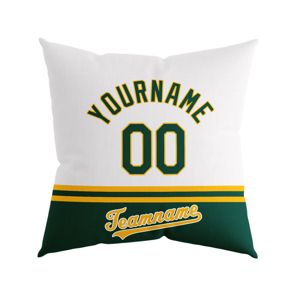 Custom Baseball Throw Pillow for Men Women Boy Gift Printed Your Personalized Name Number Oakland