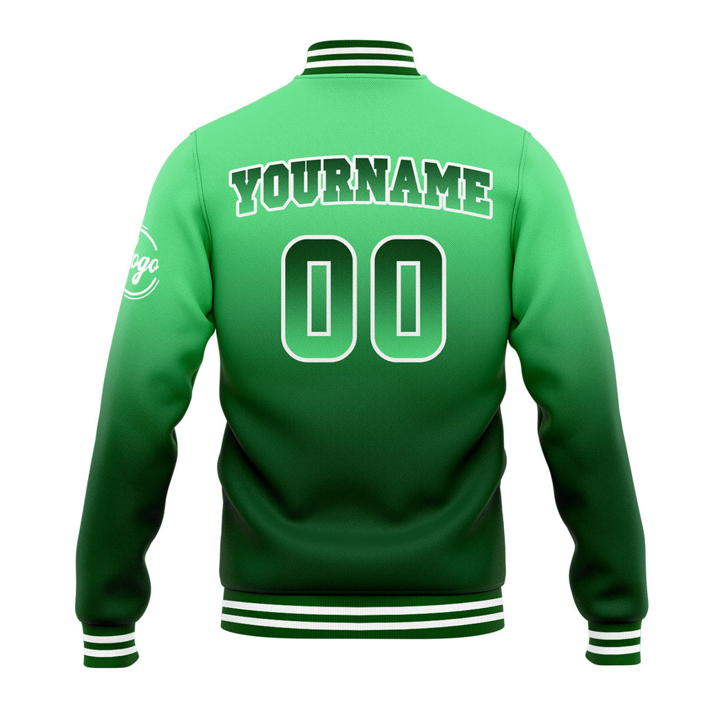 Custom Varsity Jacket Letterman Jacket For Men, Women And Youth Green