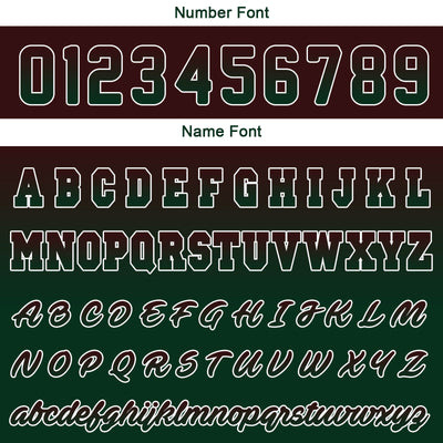 Custom Varsity Jacket Letterman Jacket For Men, Women And Youth Brown Green Gradient