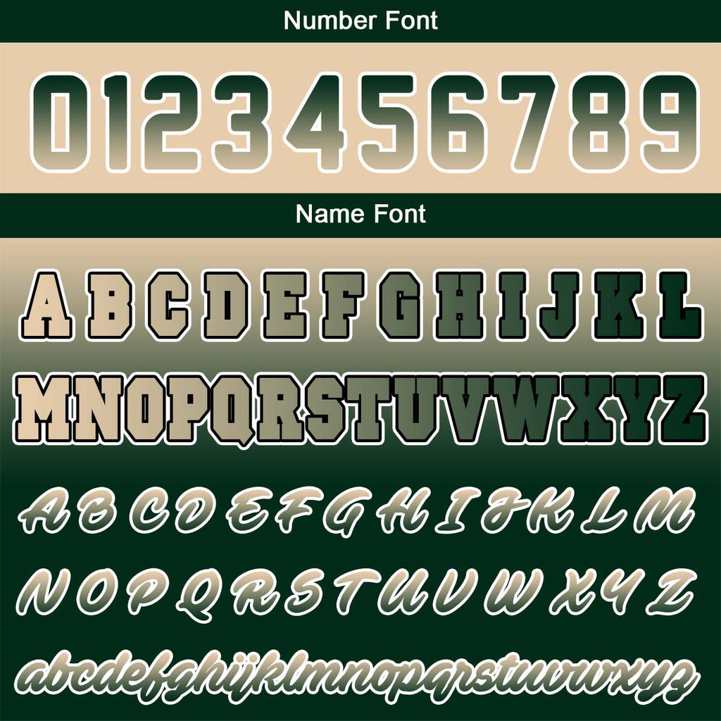Custom Varsity Jacket Letterman Jacket For Men, Women And Youth Khaki&Dark Green