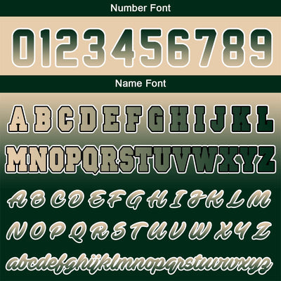 Custom Varsity Jacket Letterman Jacket For Men, Women And Youth Khaki&Dark Green
