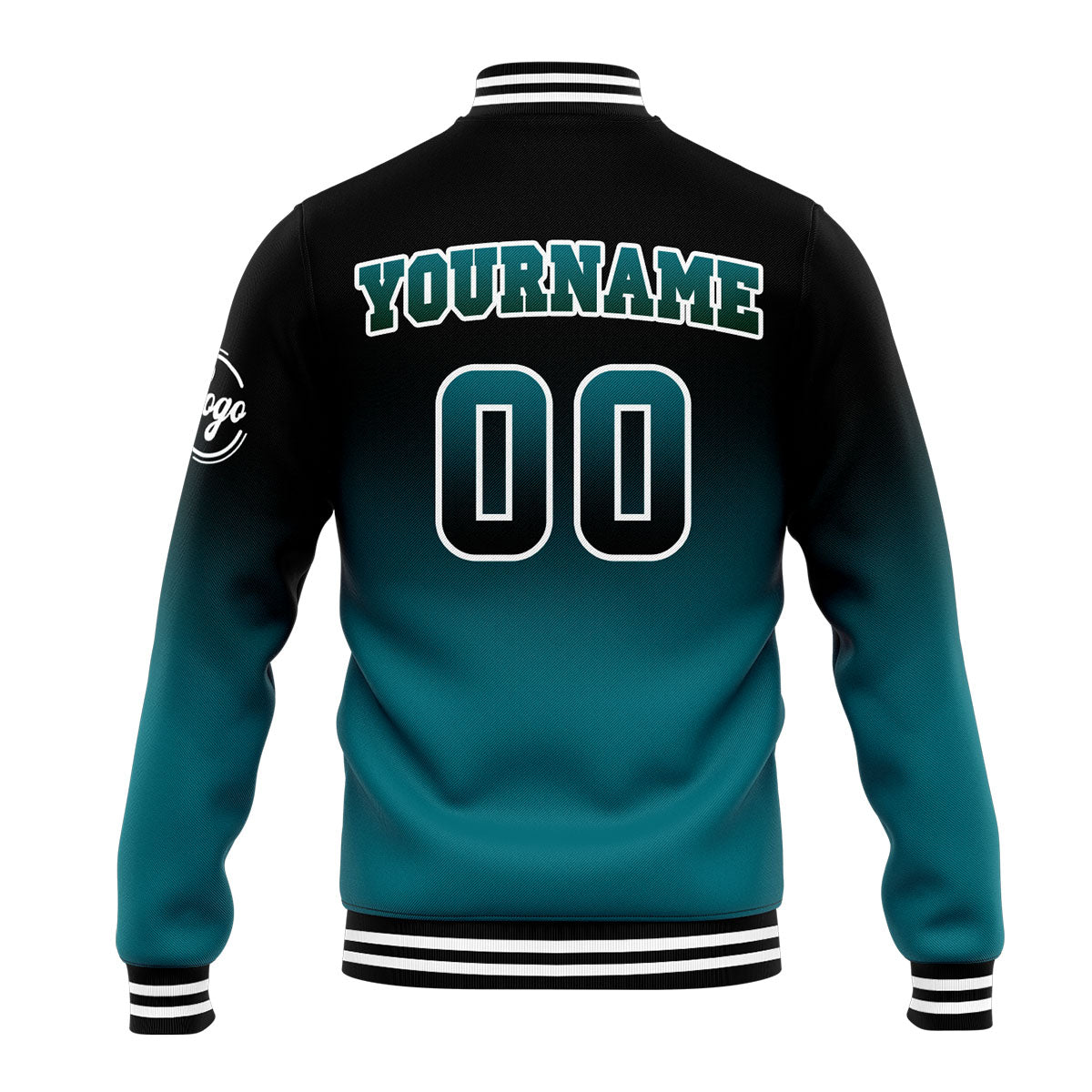 Custom Varsity Jacket Letterman Jacket For Men, Women And Youth Black&Green