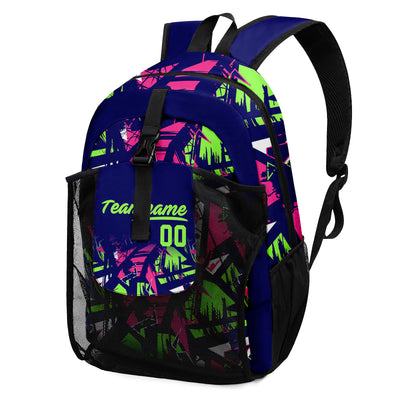 Customize Royal Green Backpacks Featuring Personalized Names, Numbers and Logos