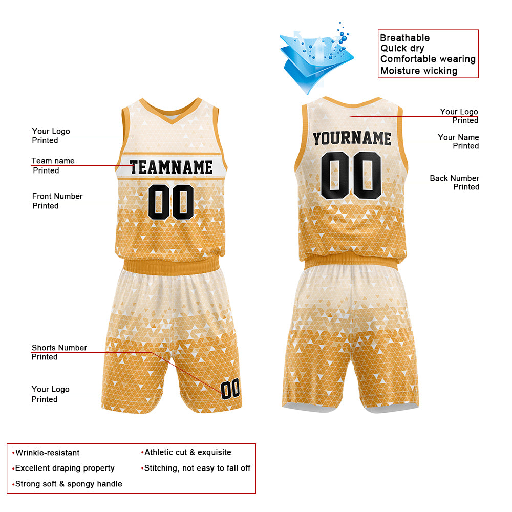 Custom Yellow Basketball Jersey for man women uniform Suit Kids Adults Personalized Jersey