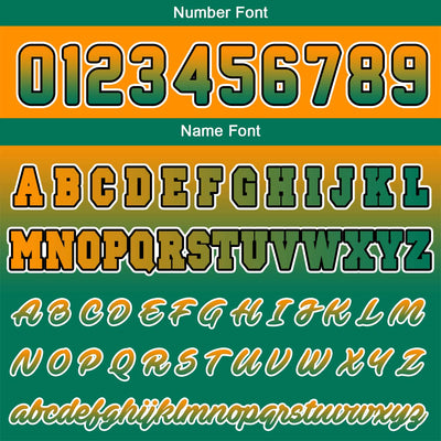 Custom Varsity Jacket Letterman Jacket For Men, Women And Youth Orang&Green