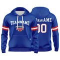 Custom Sweatshirt Hoodie For Men Women Girl Boy Print Your Logo Name Number Royal&White&Red