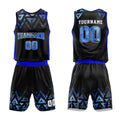 Custom Black-Blue-Starry Sky Basketball Jersey for man women uniform Suit Kids Adults Personalized Jersey