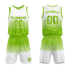 Custom Green-White Basketball Jersey for man women uniform Suit Kids Adults Personalized Jersey