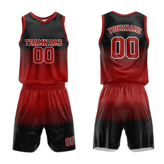 Custom Red-Black Basketball Jersey for man women uniform Suit Kids Adults Personalized Jersey