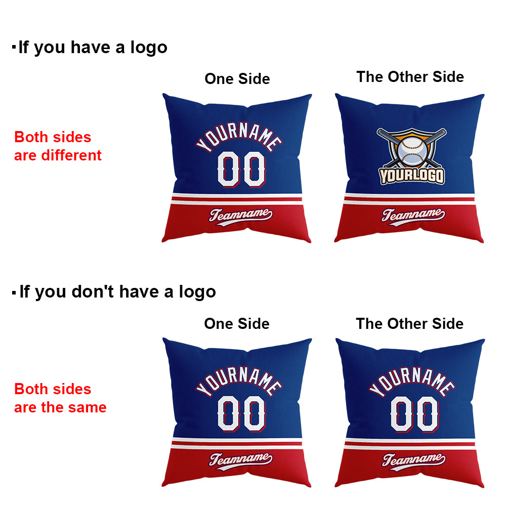 Custom Baseball Throw Pillow for Men Women Boy Gift Printed Your Personalized Name Number Texas