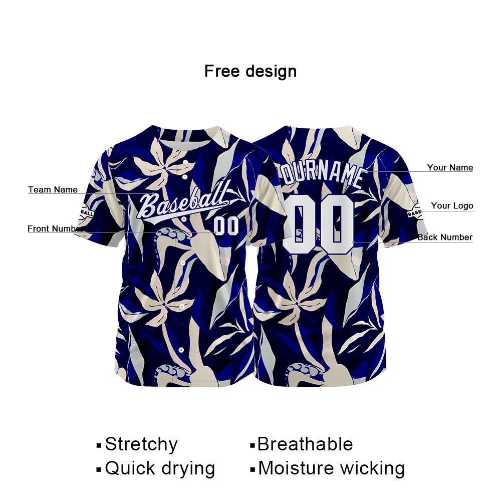 Custom Baseball Jersey Full Print Design Personalized Baseball for Men Women Boy Girl