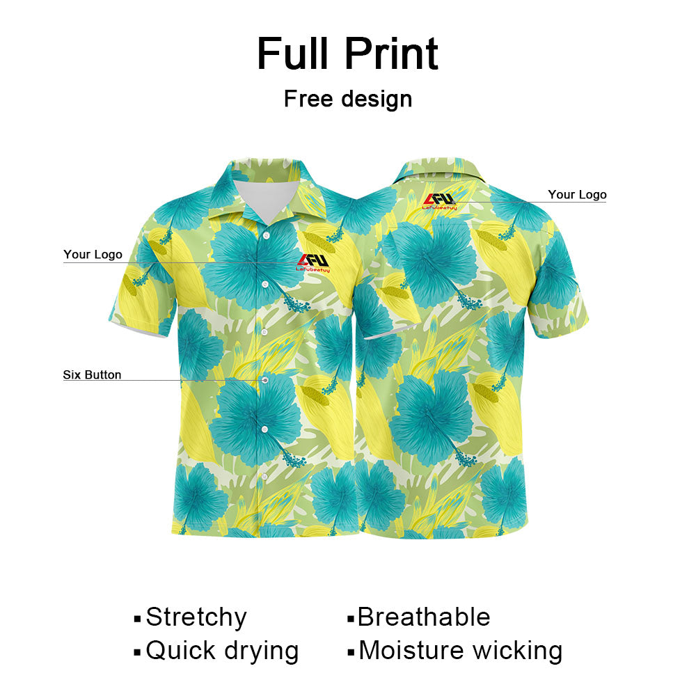 Customize Classic Style Hawaiian Shirts for Adults and Children, Fashionable Shirts