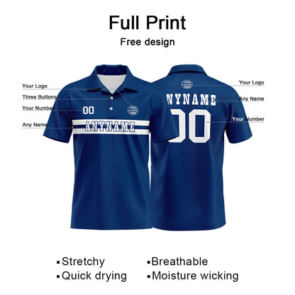 Custom Football Polo Shirts  for Men, Women, and Kids Add Your Unique Logo&Text&Number Indianapolis