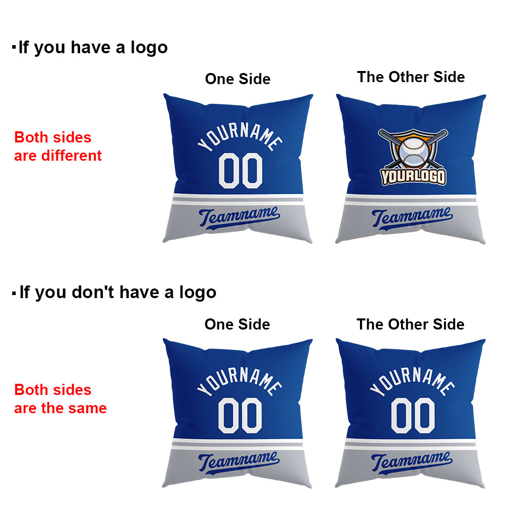 Custom Baseball Throw Pillow for Men Women Boy Gift Printed Your Personalized Name Number Los Angeles