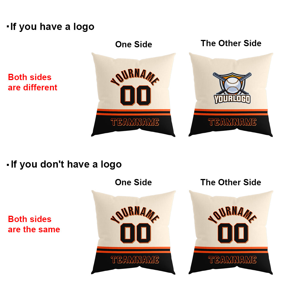 Custom Baseball Throw Pillow for Men Women Boy Gift Printed Your Personalized Name Number San Francisco