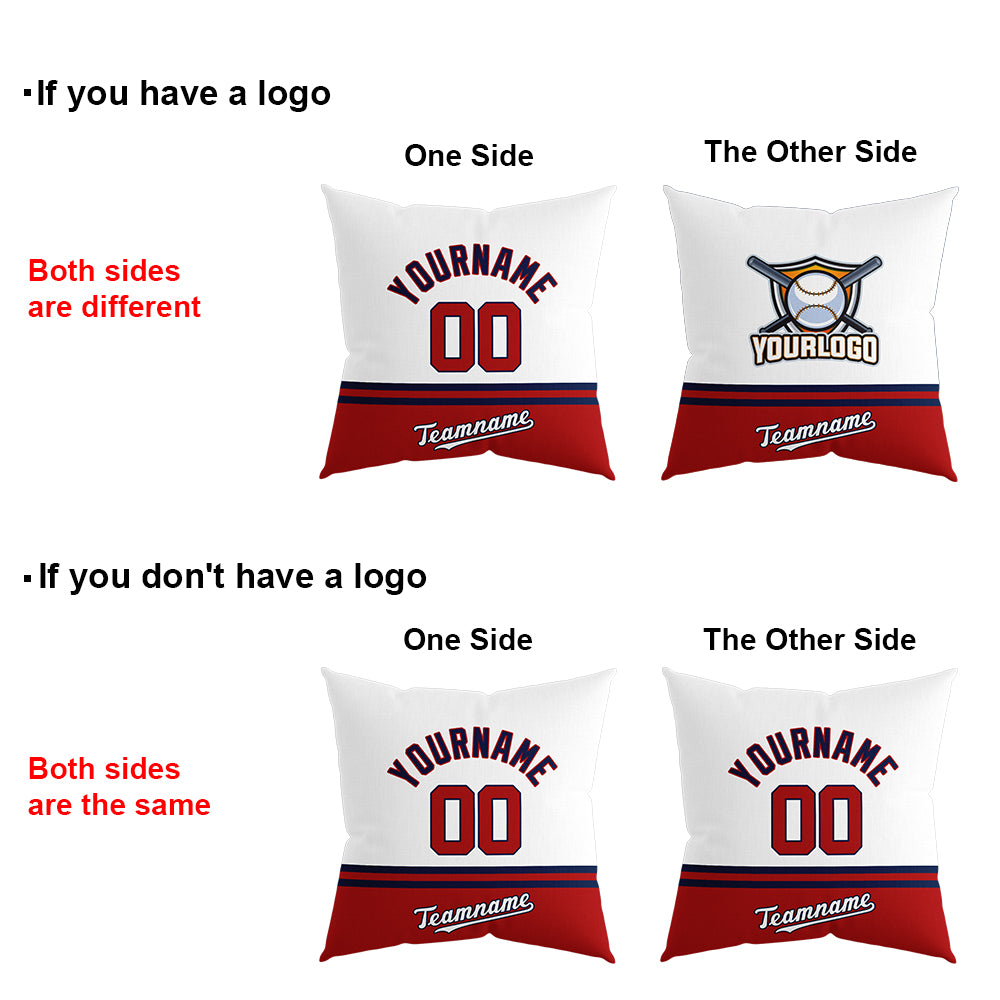 Custom Baseball Throw Pillow for Men Women Boy Gift Printed Your Personalized Name Number Washington