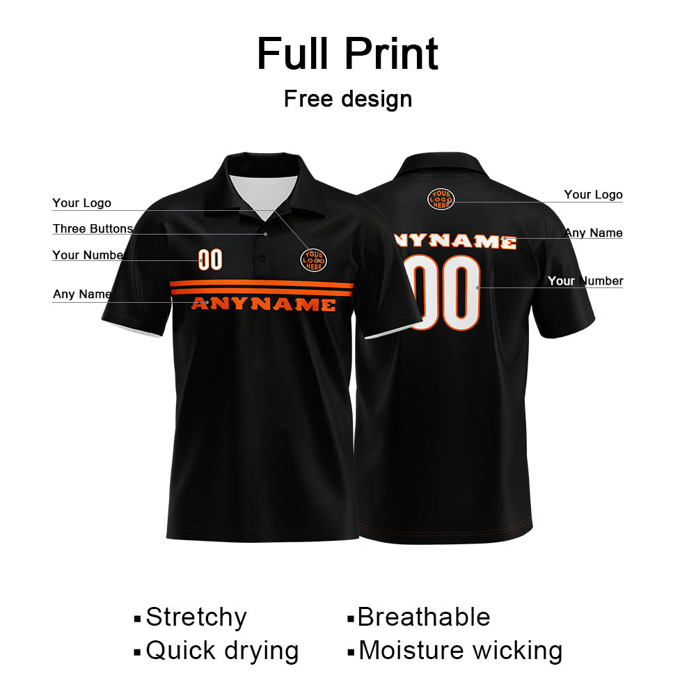 Custom Football Polo Shirts  for Men, Women, and Kids Add Your Unique Logo&Text&Number Cincinnati