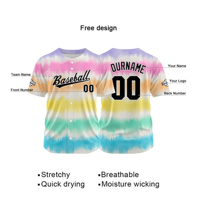 Custom Baseball Jersey Full Print Design Personalized Baseball for Men Women Boy Girl