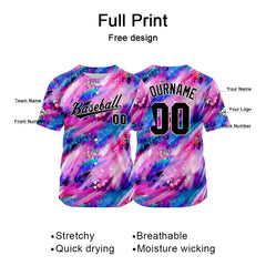 Custom Baseball Jersey Full Print Design Personalized Baseball for Men Women Boy Girl