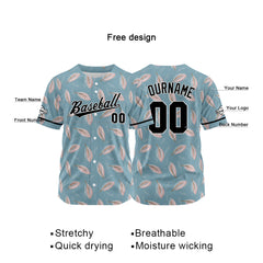 Custom Baseball Jersey Full Print Design Personalized Baseball for Men Women Boy Girl