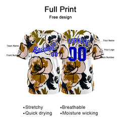 Custom Baseball Jersey Full Print Design Personalized Baseball for Men Women Boy Girl