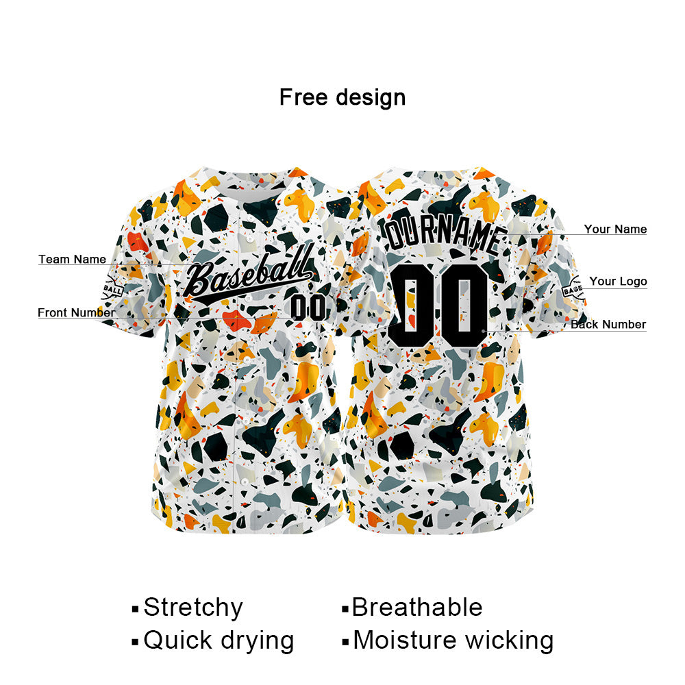 Custom Baseball Jersey Full Print Design Personalized Baseball for Men Women Boy Girl