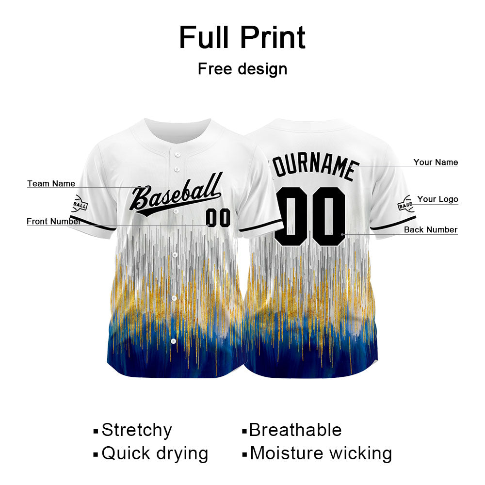 Custom Baseball Jersey Full Print Design Personalized Baseball for Men Women Boy Girl