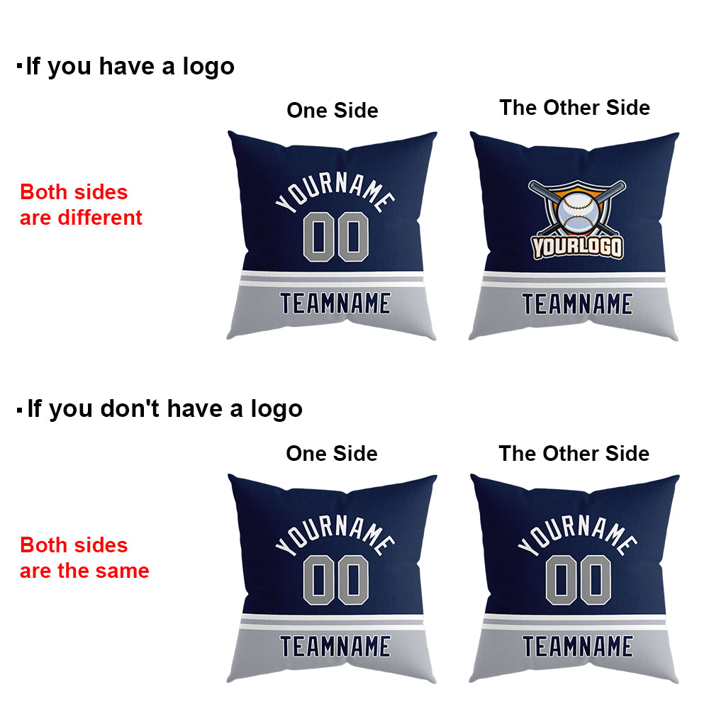 Custom Baseball Throw Pillow for Men Women Boy Gift Printed Your Personalized Name Number New York