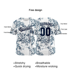 Custom Baseball Jersey Full Print Design Personalized Baseball for Men Women Boy Girl