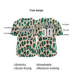 Custom Baseball Jersey Full Print Design Personalized Baseball for Men Women Boy Girl