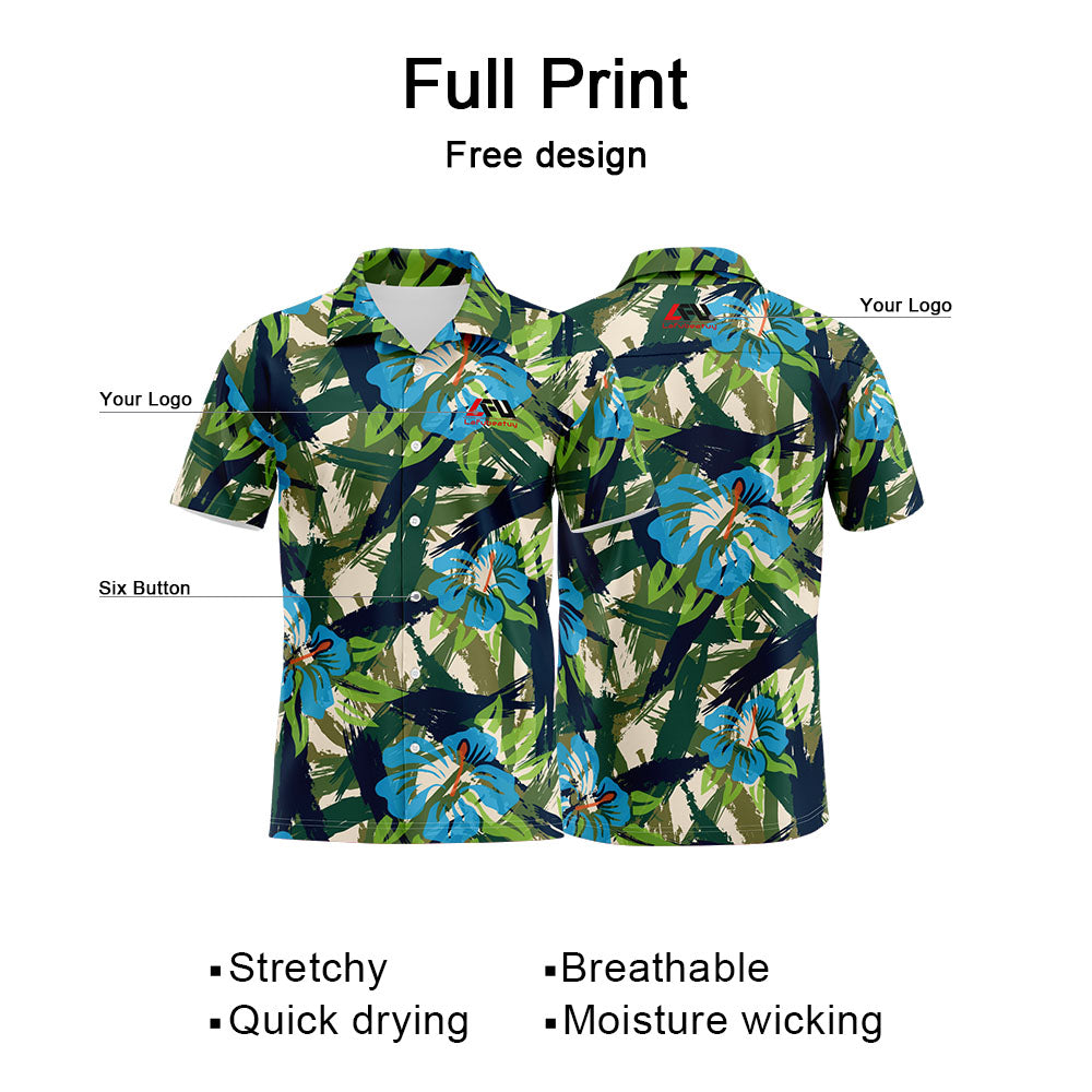 Customize Classic Style Hawaiian Shirts for Adults and Children, Fashionable Shirts