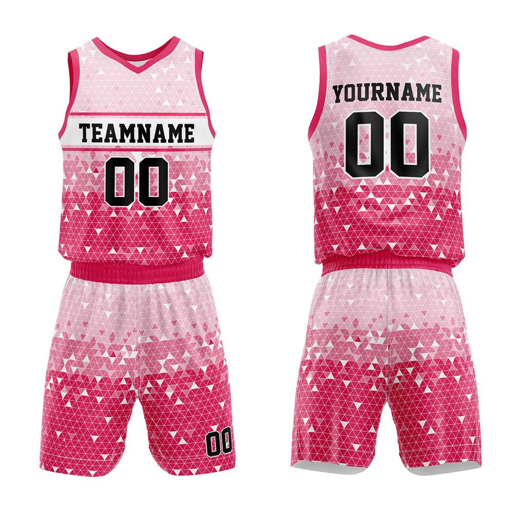 Custom Pink Basketball Jersey for man women uniform Suit Kids Adults Personalized Jersey