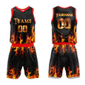 Custom Flame Basketball Jersey for man women uniform Suit Kids Adults Personalized Jersey