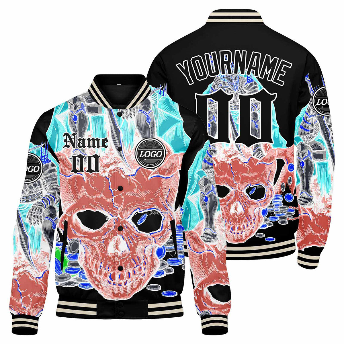 Custom Varsity Jacket Letterman Jacket For Men, Women And Youth Pink