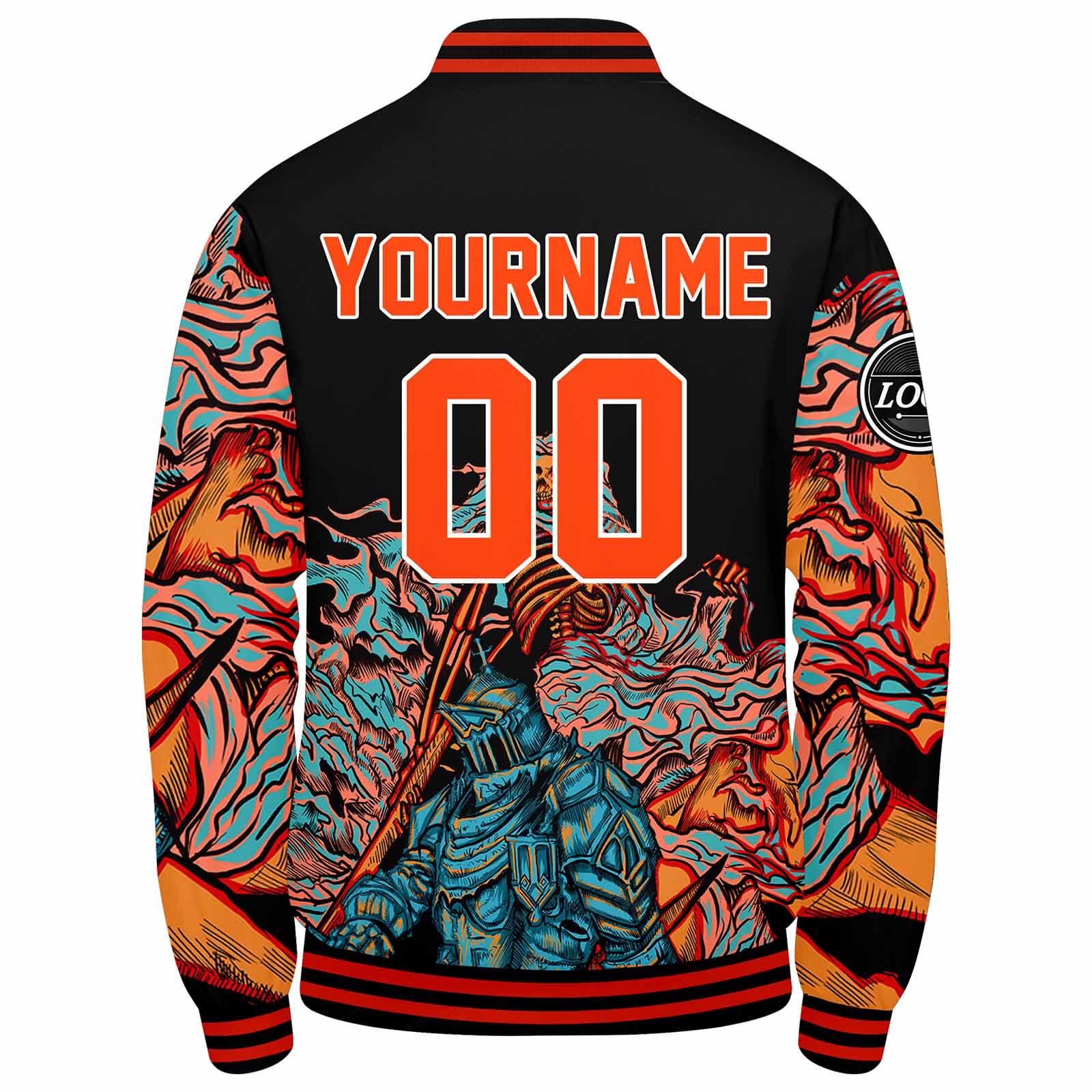 Custom Varsity Jacket Letterman Jacket For Men, Women And Youth Orange