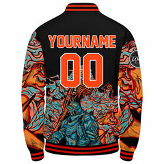 Custom Varsity Jacket Letterman Jacket For Men, Women And Youth Orange