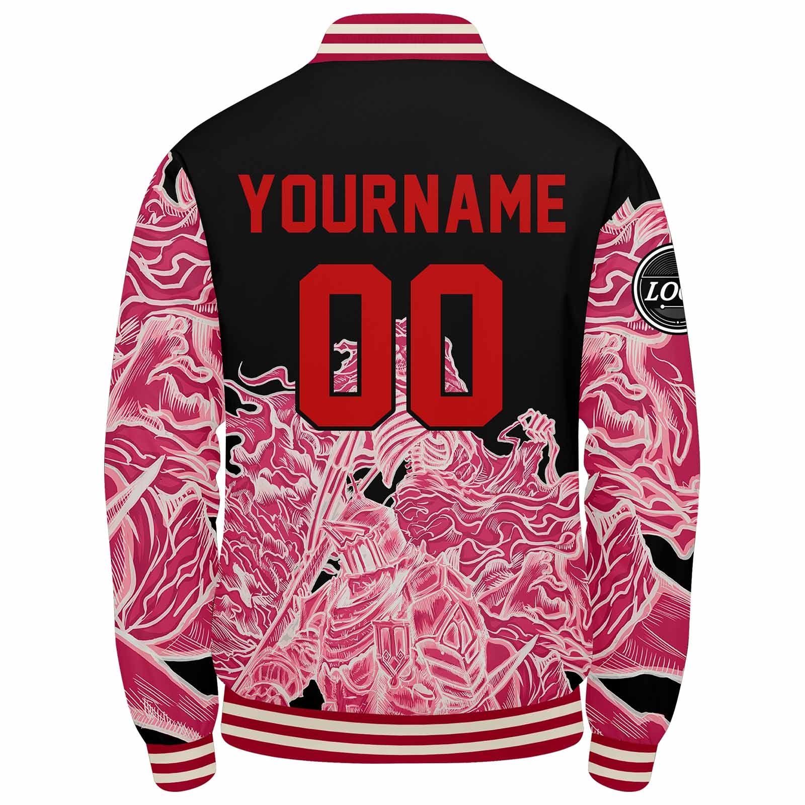 Custom Varsity Jacket Letterman Jacket For Men, Women And Youth Pink