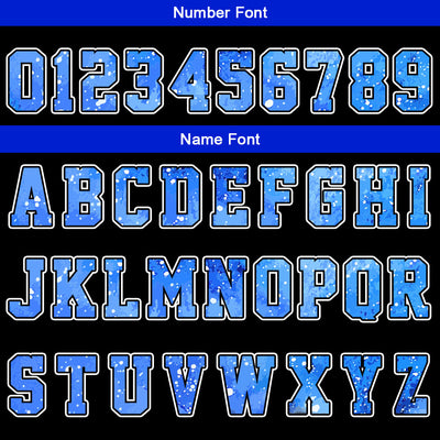 Custom Black-Blue-Starry Sky Basketball Jersey for man women uniform Suit Kids Adults Personalized Jersey