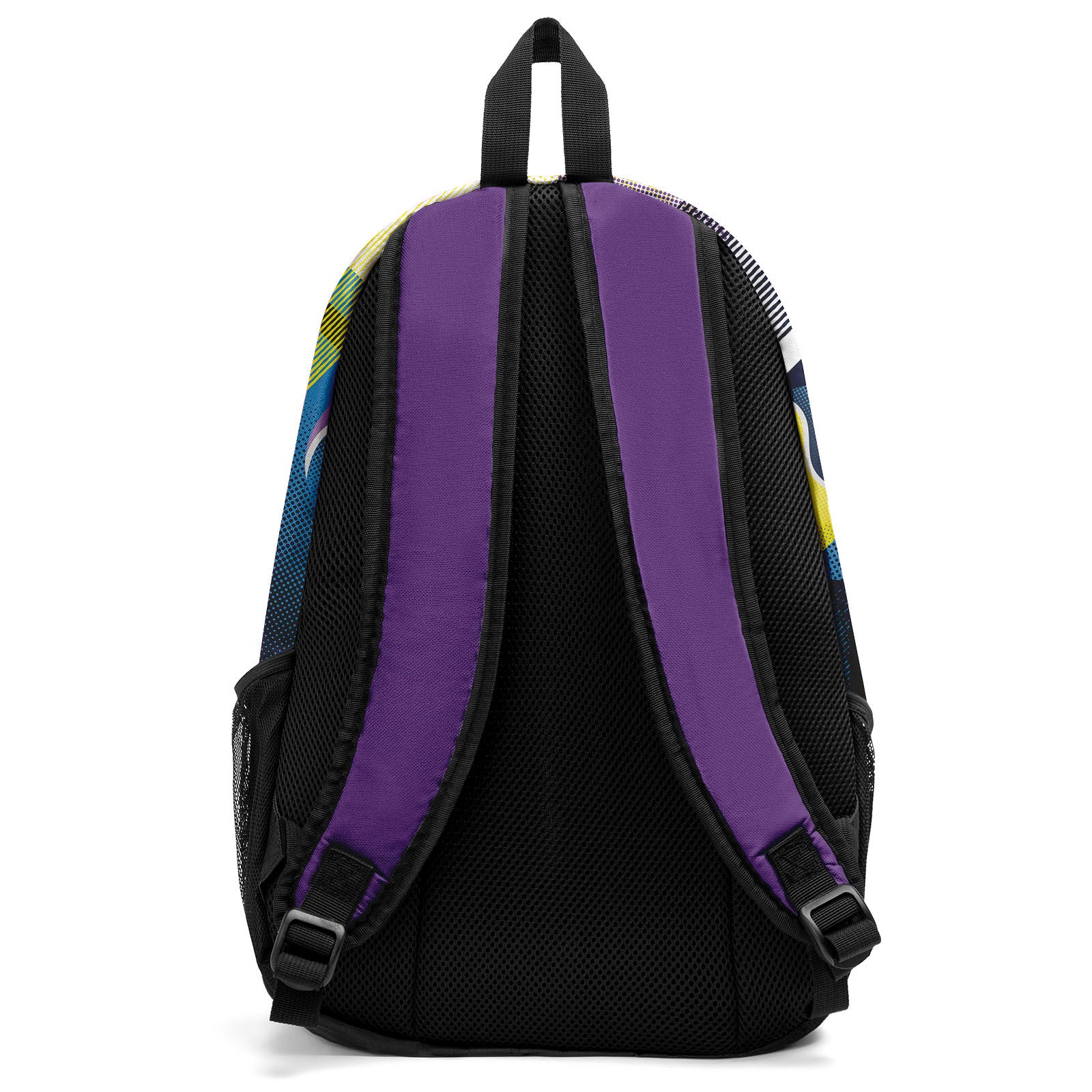 Customize Purple White Backpacks Featuring Personalized Names, Numbers and Logos