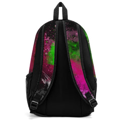 Customize Pink Green Sports Backpacks Featuring Personalized Names, Numbers and Logos